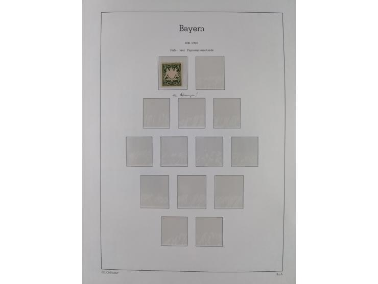 1849/1934 (ca.), meist postfrische Sammlung ab Altdeutschland mit einigen besseren Ausgaben, dabei u.a. Bayern mit Plattennum