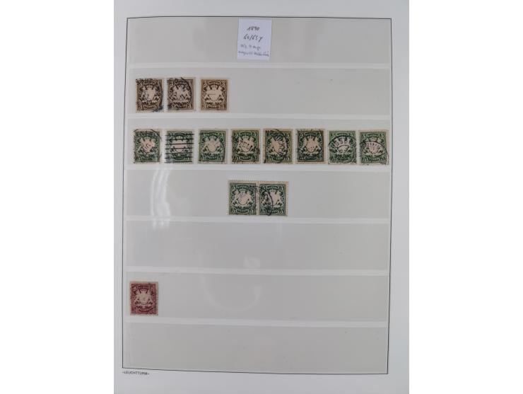 1849/1934 (ca.), meist postfrische Sammlung ab Altdeutschland mit einigen besseren Ausgaben, dabei u.a. Bayern mit Plattennum