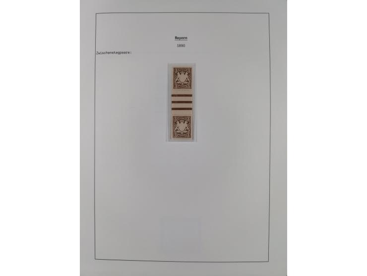 1849/1934 (ca.), meist postfrische Sammlung ab Altdeutschland mit einigen besseren Ausgaben, dabei u.a. Bayern mit Plattennum