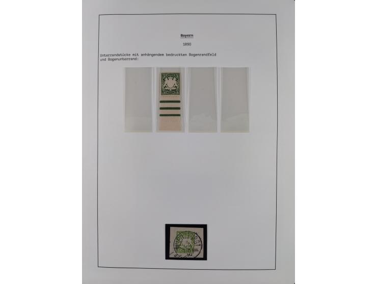 1849/1934 (ca.), meist postfrische Sammlung ab Altdeutschland mit einigen besseren Ausgaben, dabei u.a. Bayern mit Plattennum
