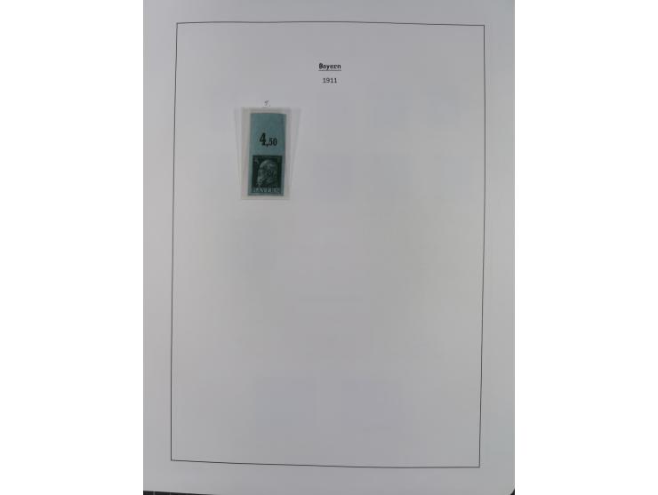 1849/1934 (ca.), meist postfrische Sammlung ab Altdeutschland mit einigen besseren Ausgaben, dabei u.a. Bayern mit Plattennum