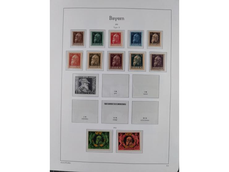 1849/1934 (ca.), meist postfrische Sammlung ab Altdeutschland mit einigen besseren Ausgaben, dabei u.a. Bayern mit Plattennum