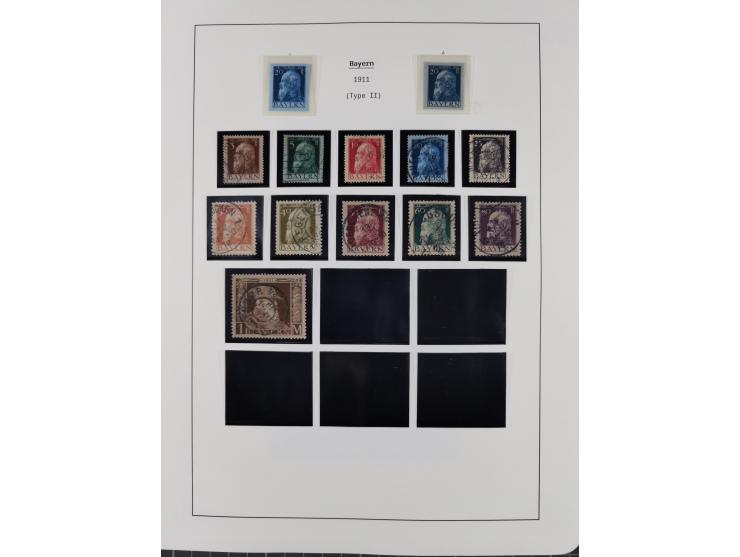 1849/1934 (ca.), meist postfrische Sammlung ab Altdeutschland mit einigen besseren Ausgaben, dabei u.a. Bayern mit Plattennum