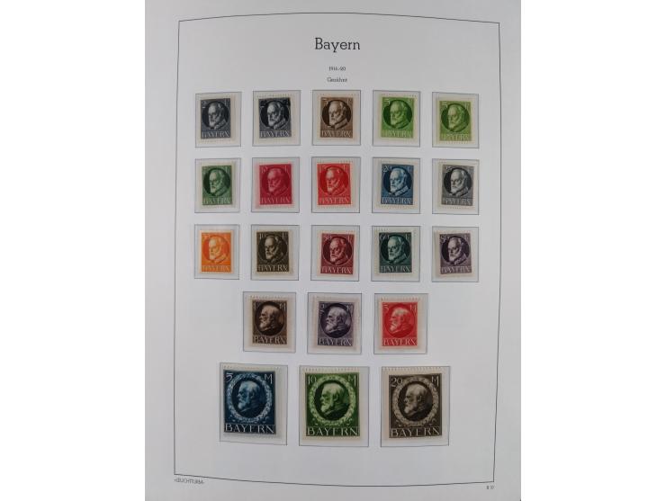 1849/1934 (ca.), meist postfrische Sammlung ab Altdeutschland mit einigen besseren Ausgaben, dabei u.a. Bayern mit Plattennum