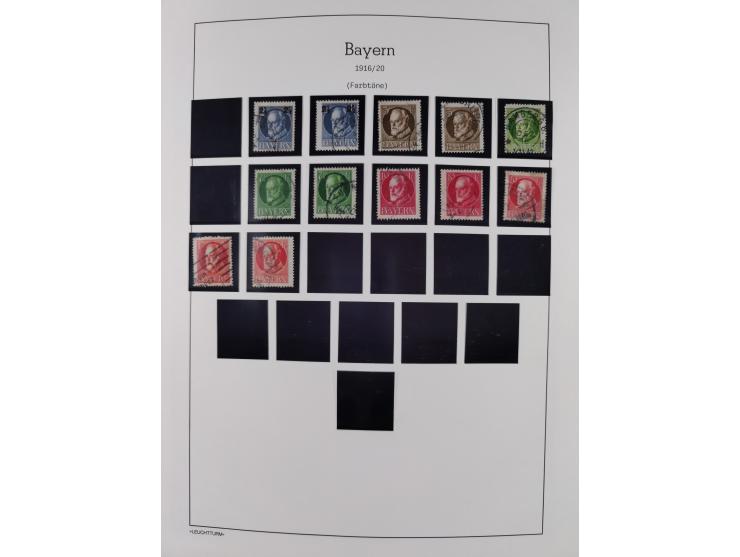 1849/1934 (ca.), meist postfrische Sammlung ab Altdeutschland mit einigen besseren Ausgaben, dabei u.a. Bayern mit Plattennum