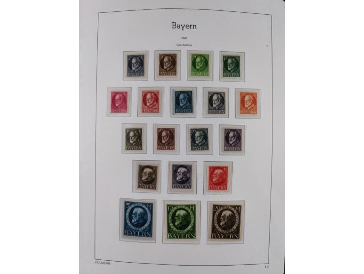 1849/1934 (ca.), meist postfrische Sammlung ab Altdeutschland mit einigen besseren Ausgaben, dabei u.a. Bayern mit Plattennum