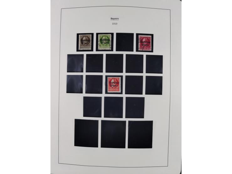 1849/1934 (ca.), meist postfrische Sammlung ab Altdeutschland mit einigen besseren Ausgaben, dabei u.a. Bayern mit Plattennum