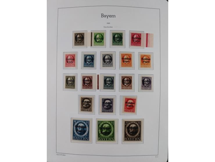 1849/1934 (ca.), meist postfrische Sammlung ab Altdeutschland mit einigen besseren Ausgaben, dabei u.a. Bayern mit Plattennum