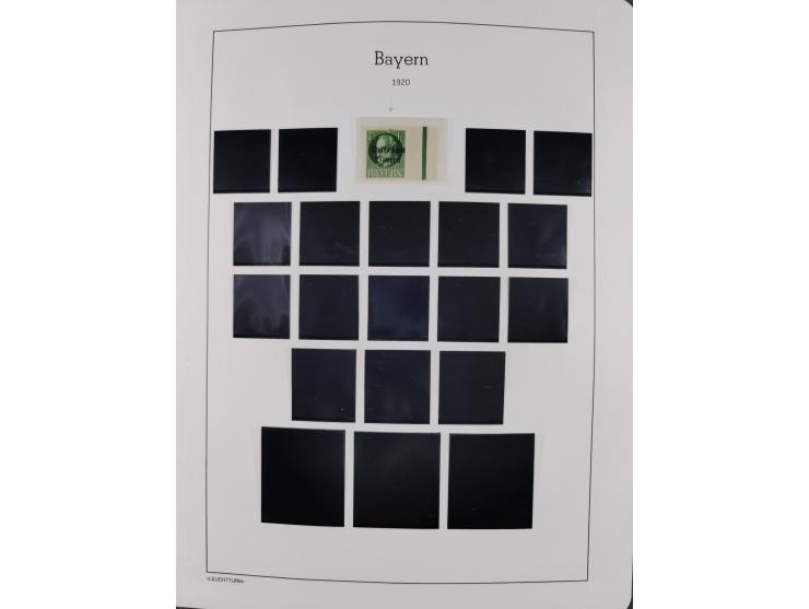 1849/1934 (ca.), meist postfrische Sammlung ab Altdeutschland mit einigen besseren Ausgaben, dabei u.a. Bayern mit Plattennum