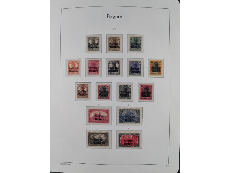 1849/1934 (ca.), meist postfrische Sammlung ab Altdeutschland mit einigen besseren Ausgaben, dabei u.a. Bayern mit Plattennum