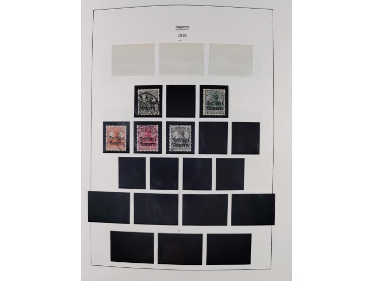 1849/1934 (ca.), meist postfrische Sammlung ab Altdeutschland mit einigen besseren Ausgaben, dabei u.a. Bayern mit Plattennum