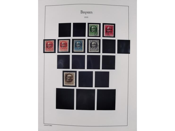 1849/1934 (ca.), meist postfrische Sammlung ab Altdeutschland mit einigen besseren Ausgaben, dabei u.a. Bayern mit Plattennum