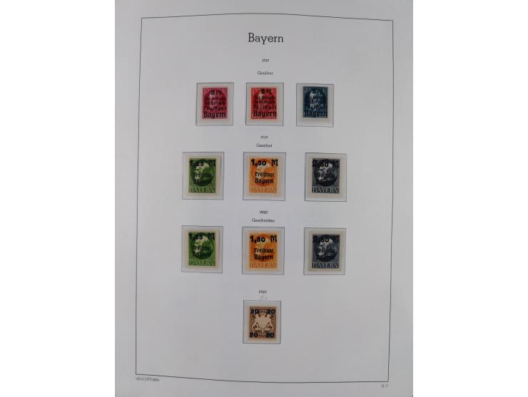 1849/1934 (ca.), meist postfrische Sammlung ab Altdeutschland mit einigen besseren Ausgaben, dabei u.a. Bayern mit Plattennum