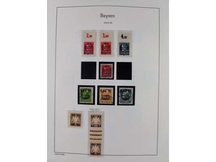 1849/1934 (ca.), meist postfrische Sammlung ab Altdeutschland mit einigen besseren Ausgaben, dabei u.a. Bayern mit Plattennum