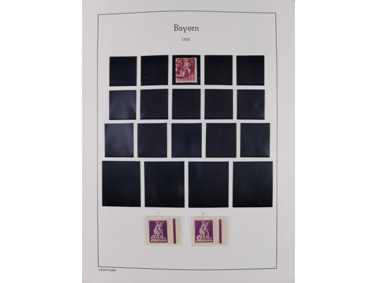 1849/1934 (ca.), meist postfrische Sammlung ab Altdeutschland mit einigen besseren Ausgaben, dabei u.a. Bayern mit Plattennum