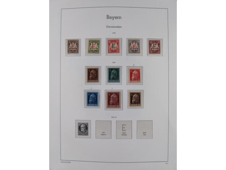 1849/1934 (ca.), meist postfrische Sammlung ab Altdeutschland mit einigen besseren Ausgaben, dabei u.a. Bayern mit Plattennum