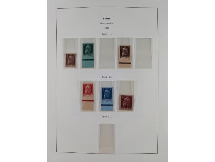 1849/1934 (ca.), meist postfrische Sammlung ab Altdeutschland mit einigen besseren Ausgaben, dabei u.a. Bayern mit Plattennum