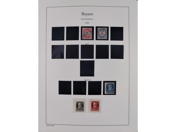 1849/1934 (ca.), meist postfrische Sammlung ab Altdeutschland mit einigen besseren Ausgaben, dabei u.a. Bayern mit Plattennum