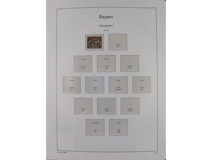 1849/1934 (ca.), meist postfrische Sammlung ab Altdeutschland mit einigen besseren Ausgaben, dabei u.a. Bayern mit Plattennum