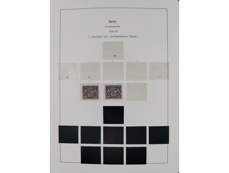 1849/1934 (ca.), meist postfrische Sammlung ab Altdeutschland mit einigen besseren Ausgaben, dabei u.a. Bayern mit Plattennum