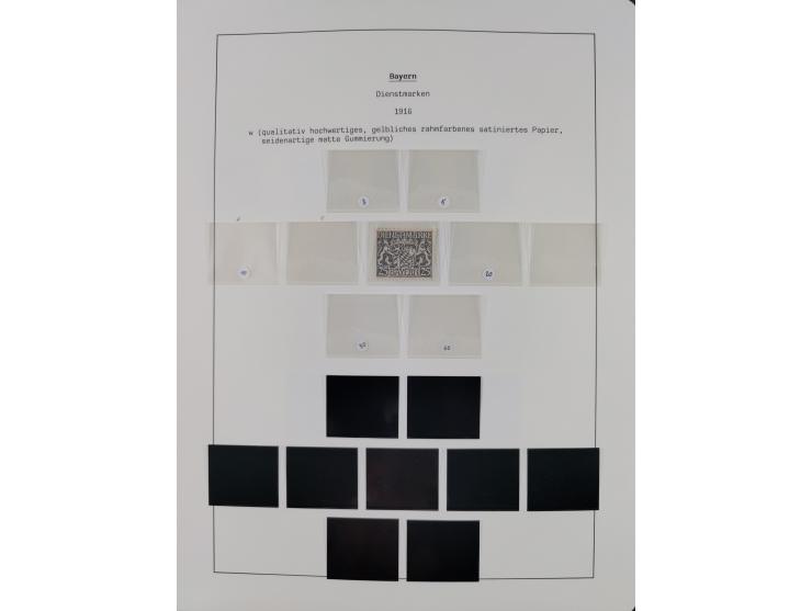 1849/1934 (ca.), meist postfrische Sammlung ab Altdeutschland mit einigen besseren Ausgaben, dabei u.a. Bayern mit Plattennum