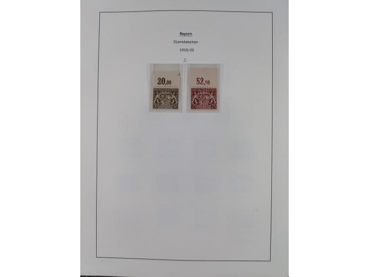 1849/1934 (ca.), meist postfrische Sammlung ab Altdeutschland mit einigen besseren Ausgaben, dabei u.a. Bayern mit Plattennum