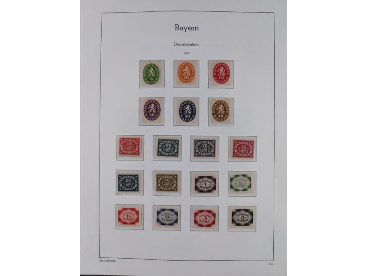 1849/1934 (ca.), meist postfrische Sammlung ab Altdeutschland mit einigen besseren Ausgaben, dabei u.a. Bayern mit Plattennum