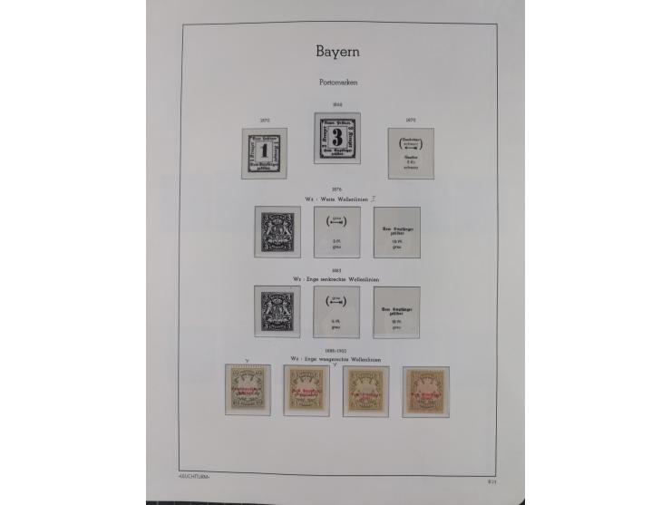 1849/1934 (ca.), meist postfrische Sammlung ab Altdeutschland mit einigen besseren Ausgaben, dabei u.a. Bayern mit Plattennum