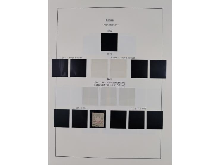 1849/1934 (ca.), meist postfrische Sammlung ab Altdeutschland mit einigen besseren Ausgaben, dabei u.a. Bayern mit Plattennum