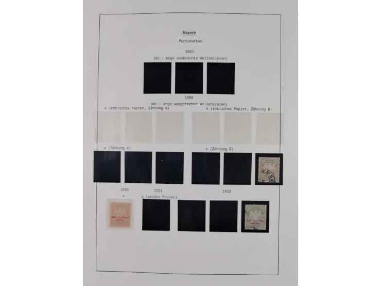 1849/1934 (ca.), meist postfrische Sammlung ab Altdeutschland mit einigen besseren Ausgaben, dabei u.a. Bayern mit Plattennum