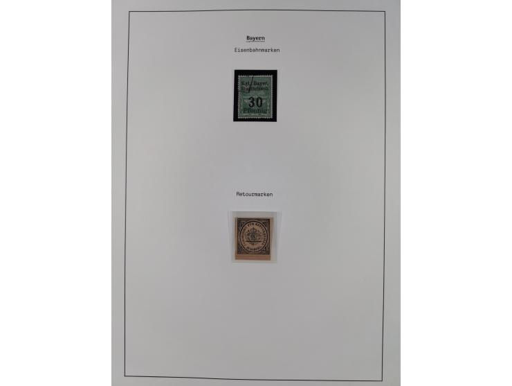 1849/1934 (ca.), meist postfrische Sammlung ab Altdeutschland mit einigen besseren Ausgaben, dabei u.a. Bayern mit Plattennum