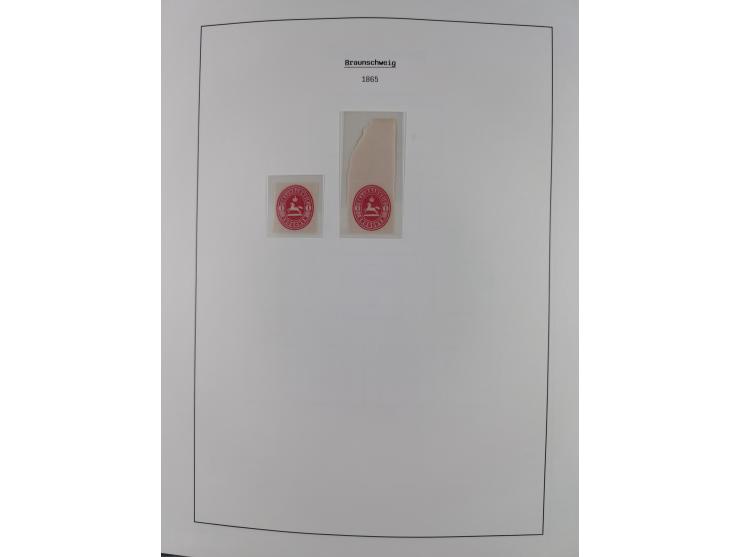 1849/1934 (ca.), meist postfrische Sammlung ab Altdeutschland mit einigen besseren Ausgaben, dabei u.a. Bayern mit Plattennum