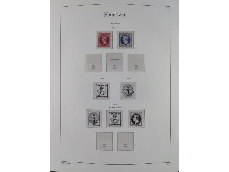 1849/1934 (ca.), meist postfrische Sammlung ab Altdeutschland mit einigen besseren Ausgaben, dabei u.a. Bayern mit Plattennum