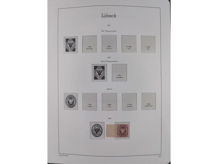 1849/1934 (ca.), meist postfrische Sammlung ab Altdeutschland mit einigen besseren Ausgaben, dabei u.a. Bayern mit Plattennum