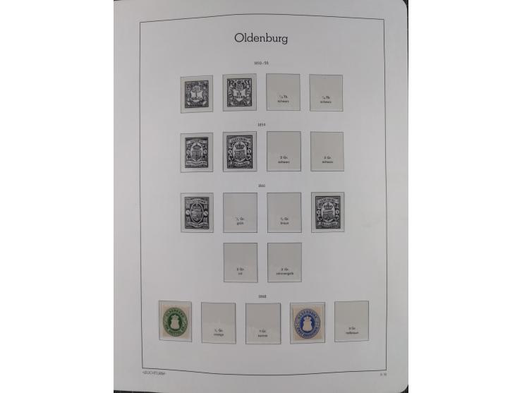 1849/1934 (ca.), meist postfrische Sammlung ab Altdeutschland mit einigen besseren Ausgaben, dabei u.a. Bayern mit Plattennum