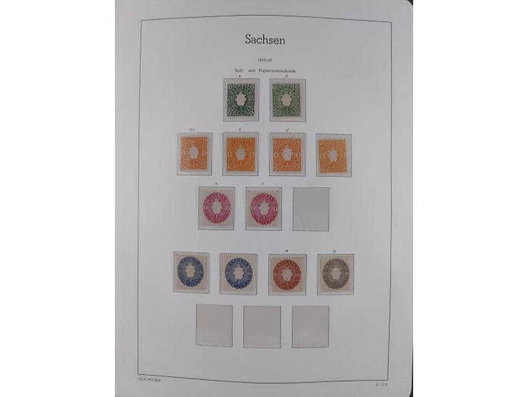 1849/1934 (ca.), meist postfrische Sammlung ab Altdeutschland mit einigen besseren Ausgaben, dabei u.a. Bayern mit Plattennum