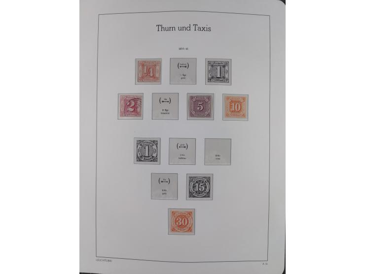 1849/1934 (ca.), meist postfrische Sammlung ab Altdeutschland mit einigen besseren Ausgaben, dabei u.a. Bayern mit Plattennum