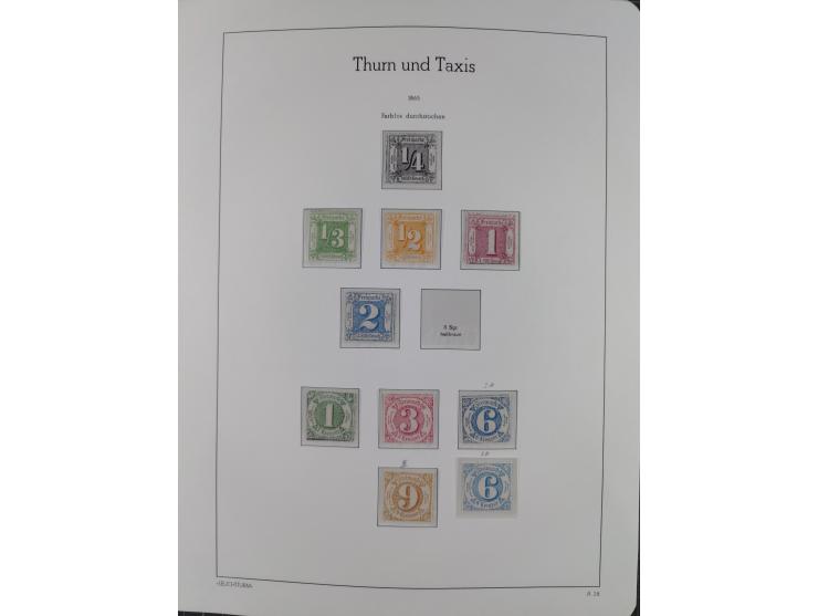 1849/1934 (ca.), meist postfrische Sammlung ab Altdeutschland mit einigen besseren Ausgaben, dabei u.a. Bayern mit Plattennum