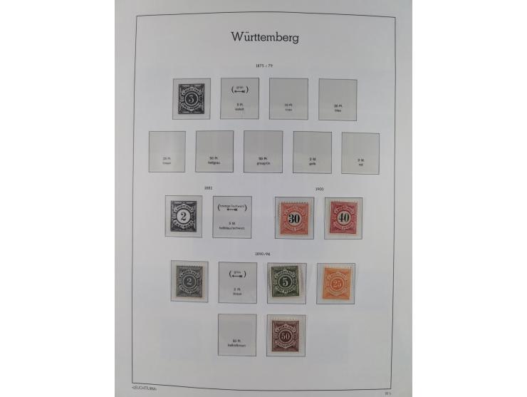 1849/1934 (ca.), meist postfrische Sammlung ab Altdeutschland mit einigen besseren Ausgaben, dabei u.a. Bayern mit Plattennum