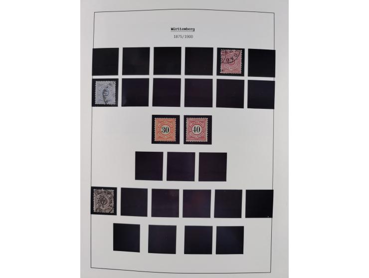 1849/1934 (ca.), meist postfrische Sammlung ab Altdeutschland mit einigen besseren Ausgaben, dabei u.a. Bayern mit Plattennum