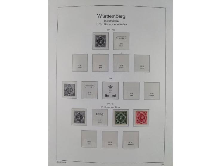 1849/1934 (ca.), meist postfrische Sammlung ab Altdeutschland mit einigen besseren Ausgaben, dabei u.a. Bayern mit Plattennum
