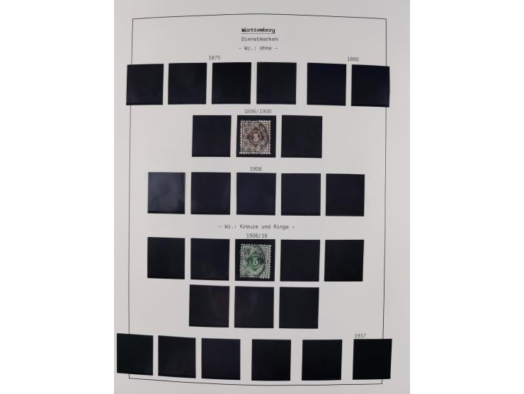 1849/1934 (ca.), meist postfrische Sammlung ab Altdeutschland mit einigen besseren Ausgaben, dabei u.a. Bayern mit Plattennum