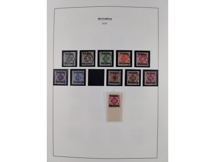 1849/1934 (ca.), meist postfrische Sammlung ab Altdeutschland mit einigen besseren Ausgaben, dabei u.a. Bayern mit Plattennum