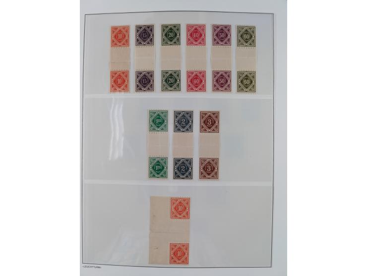 1849/1934 (ca.), meist postfrische Sammlung ab Altdeutschland mit einigen besseren Ausgaben, dabei u.a. Bayern mit Plattennum