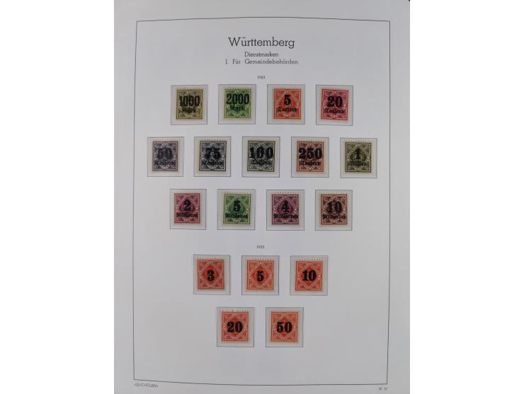 1849/1934 (ca.), meist postfrische Sammlung ab Altdeutschland mit einigen besseren Ausgaben, dabei u.a. Bayern mit Plattennum