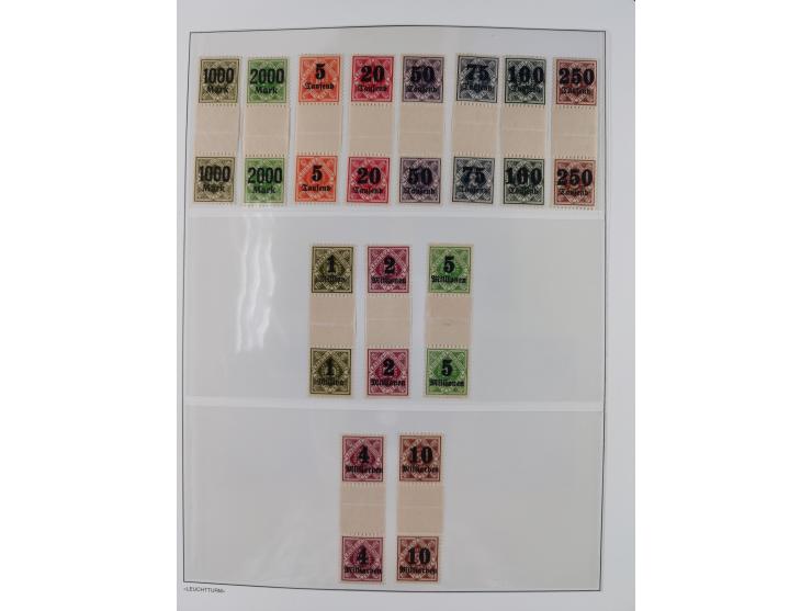 1849/1934 (ca.), meist postfrische Sammlung ab Altdeutschland mit einigen besseren Ausgaben, dabei u.a. Bayern mit Plattennum