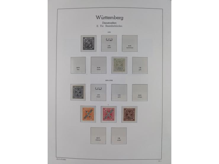 1849/1934 (ca.), meist postfrische Sammlung ab Altdeutschland mit einigen besseren Ausgaben, dabei u.a. Bayern mit Plattennum