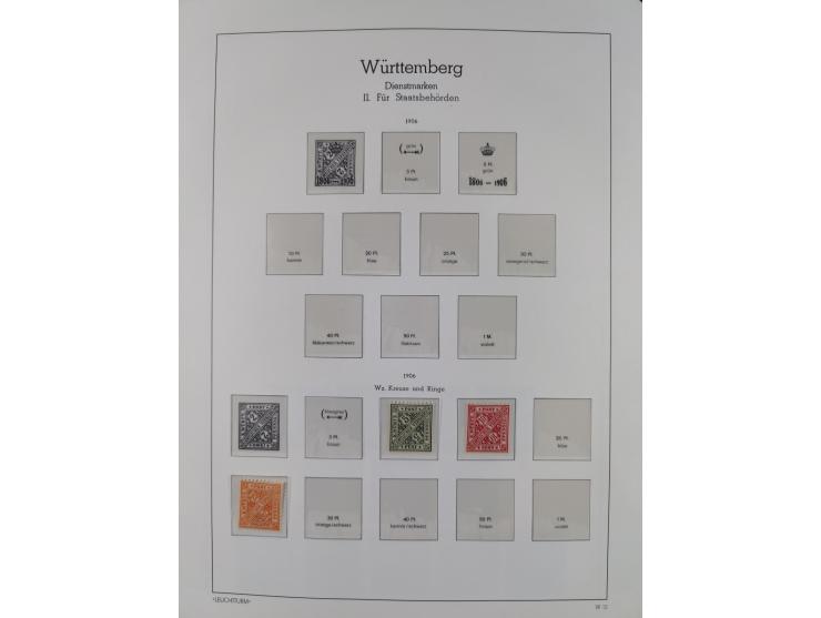 1849/1934 (ca.), meist postfrische Sammlung ab Altdeutschland mit einigen besseren Ausgaben, dabei u.a. Bayern mit Plattennum