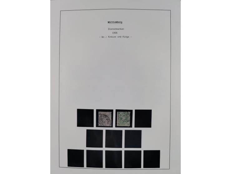 1849/1934 (ca.), meist postfrische Sammlung ab Altdeutschland mit einigen besseren Ausgaben, dabei u.a. Bayern mit Plattennum