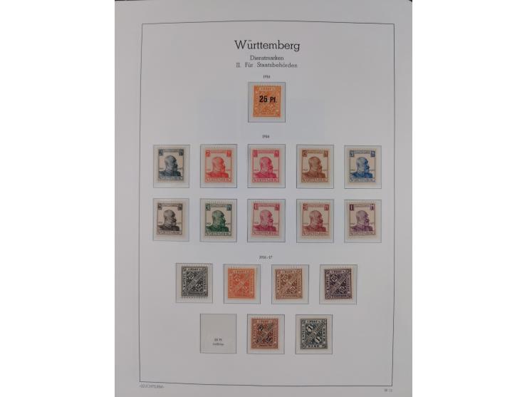 1849/1934 (ca.), meist postfrische Sammlung ab Altdeutschland mit einigen besseren Ausgaben, dabei u.a. Bayern mit Plattennum